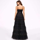Vestido BCBGMAXZARIA Plumas de Ganso Negro- M