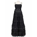 Vestido BCBGMAXZARIA Plumas de Ganso Negro- M