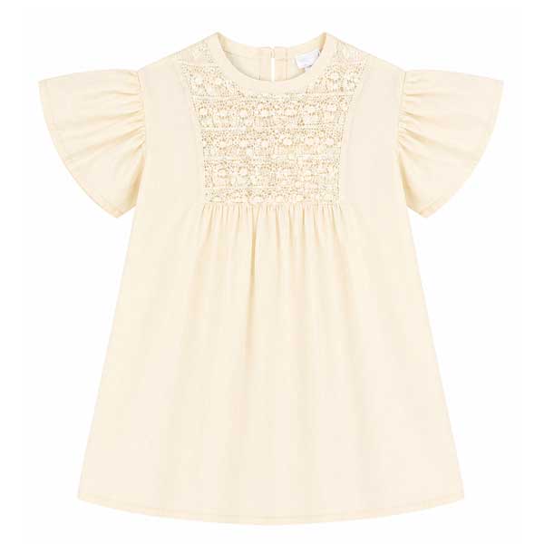 Vestido Zara Beige- 4