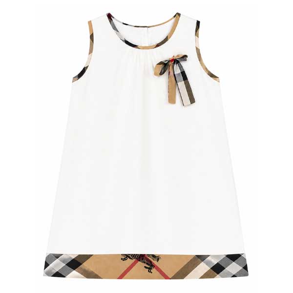 Vestido Burberry Blanco- 4