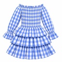 Vestido Luxmi Cuadros Azul- S