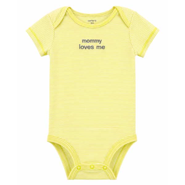 Body Carter´s Amarillo y Blanco- 24M