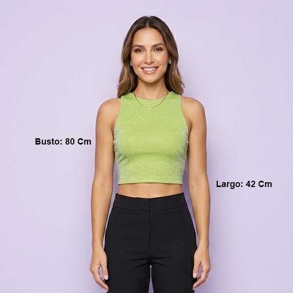 Blusa Glu Glu Verde Neon- S 