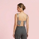 Crop Top Shein Plateado- XS
