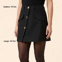Falda Shein Negro- S