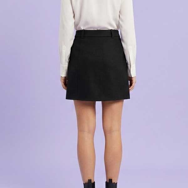 Falda Shein Negro- S