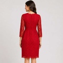 Vestido HyM Encaje Rojo- XS