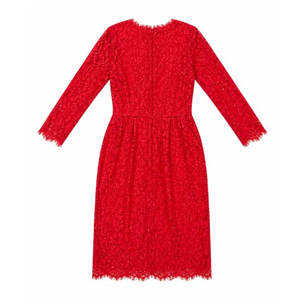 Vestido HyM Encaje Rojo- XS