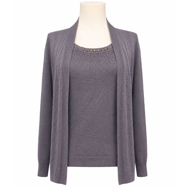 Blusa Distry Moda Gris- L