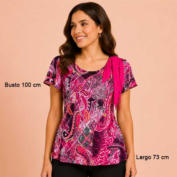 Blusa Estampada- S