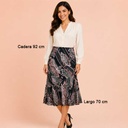 Falda Manzana Estampado - M