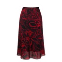 Falda Manzana Negro y Rojo- L