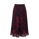 Falda Manzana Negro y Rojo- L