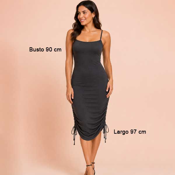 Vestido Mariut Gris- Unica