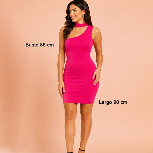 Vestido Pull&Bear Fucsia- L