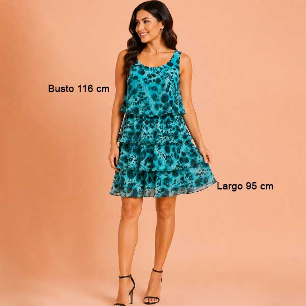Vestido SL Fashion Estampado- M