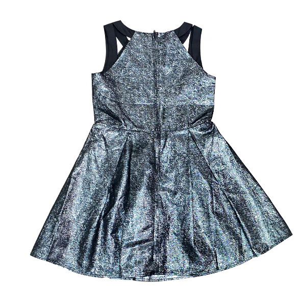 Vestido The Children Place Negro Metalizado- 10