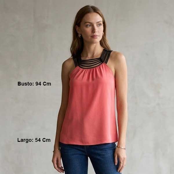 Blusa Naked Zebra Magenta y Negro- S