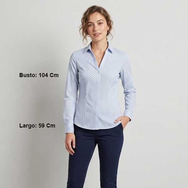 Camisa HyM Lunares- M