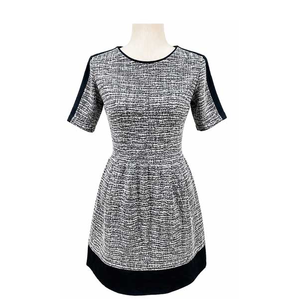 Vestido Love Ady Negro y Blanco-  M