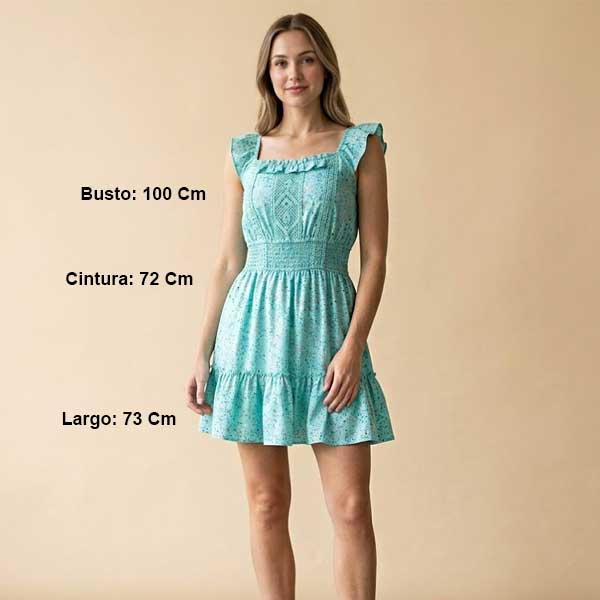 Vestido Miss California Floral- L