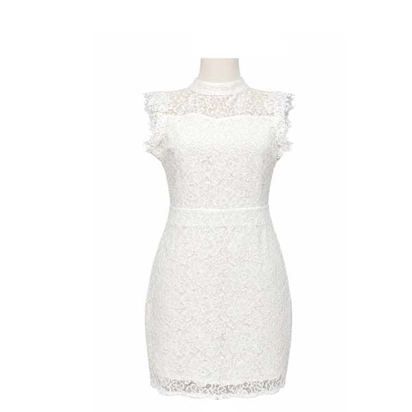 Vestido HYFVE Encaje Blanco- L