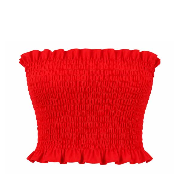 Top Fruncido Rojo- M