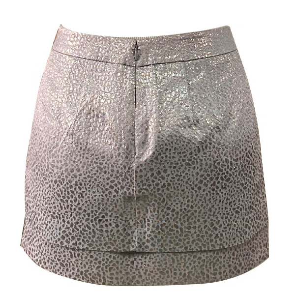 Falda Express Plateada- S