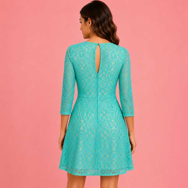 Vestido Forever21 Aquamarine- L