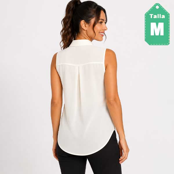 Camisa Forever21 Blanco Hueso- M