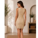Vestido Cache Beige- S