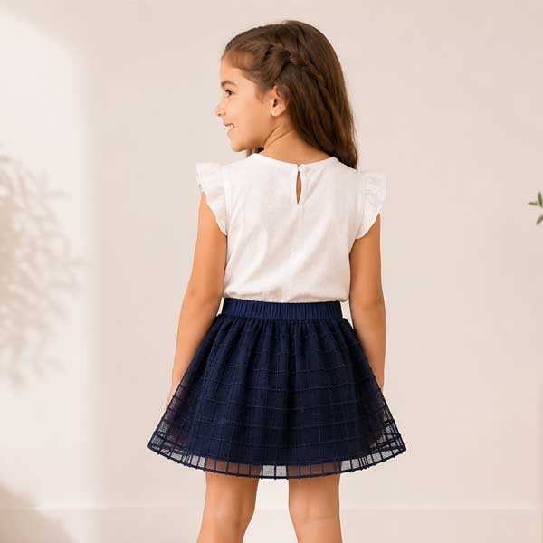 Falda Zara Baby Azul- 3/4