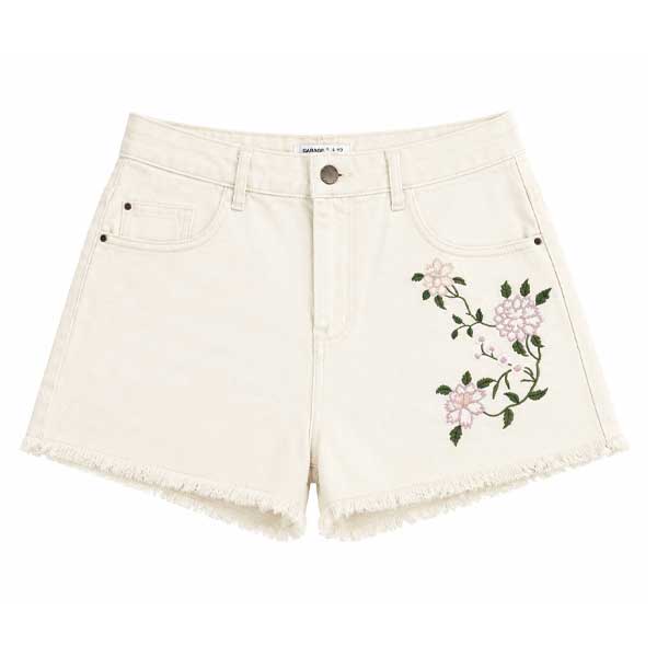 Short Zara Blanco Hueso- M