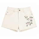 Short Zara Blanco Hueso- M
