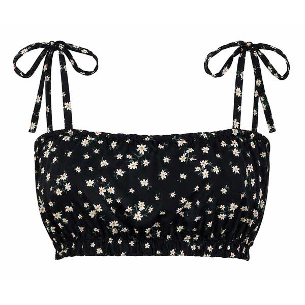 Crop Top Romwe Floral- S