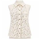 Camisa Forever21 Marfil- M