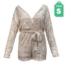 Jumper Venti6 Nude y Plateado- S