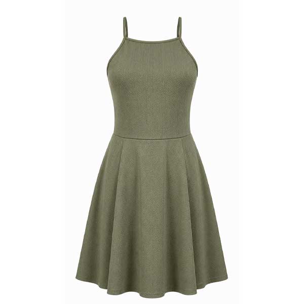 VestidoHyM Verde Oliva- S