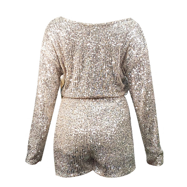 Jumper Venti6 Nude y Plateado- S