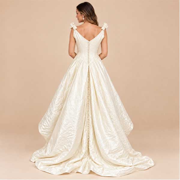 Vestido de Novia Marfil- S