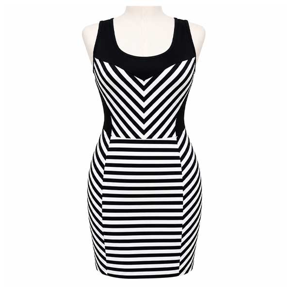 Vestido Niki Biki Negro y Blanco- M