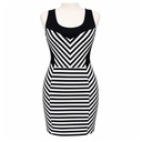 Vestido Niki Biki Negro y Blanco- M