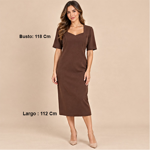Vestido Café- L