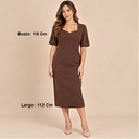 Vestido Café- L