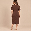 Vestido Café- L