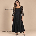 Vestido Negro de Encaje- L
