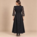 Vestido Negro de Encaje- L