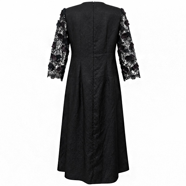 Vestido Negro de Encaje- L