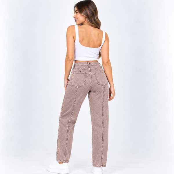 Mom Jeans Tally Weijl Palo Rosa- S