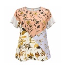 Blusa Zara Floral Nude- S